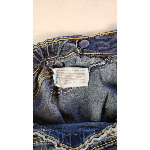 Cat & Jack Jeans Girls Size 10 Straight Skinny Denim Dark Blue - Picture 6 of 7